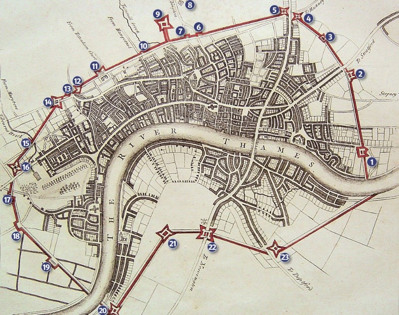 Map of Medieval London